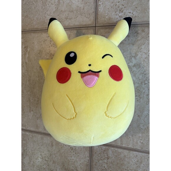 Squishmallows 10” Pokemon Winking Pikachu Edition - Picture 1 of 5